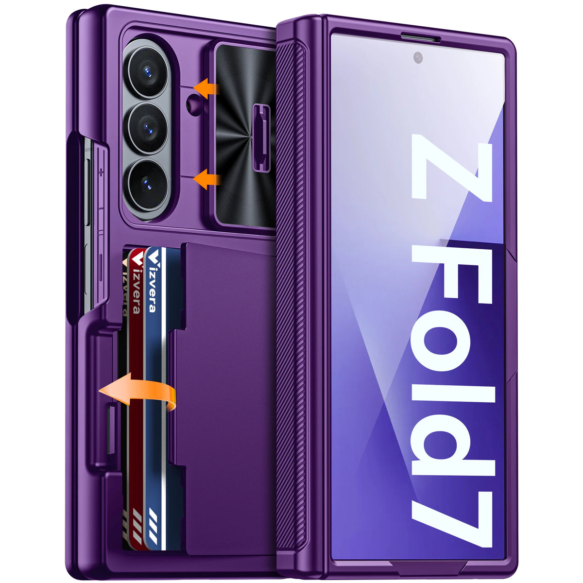 Funda cartera con RFID para Galaxy Z Fold 7