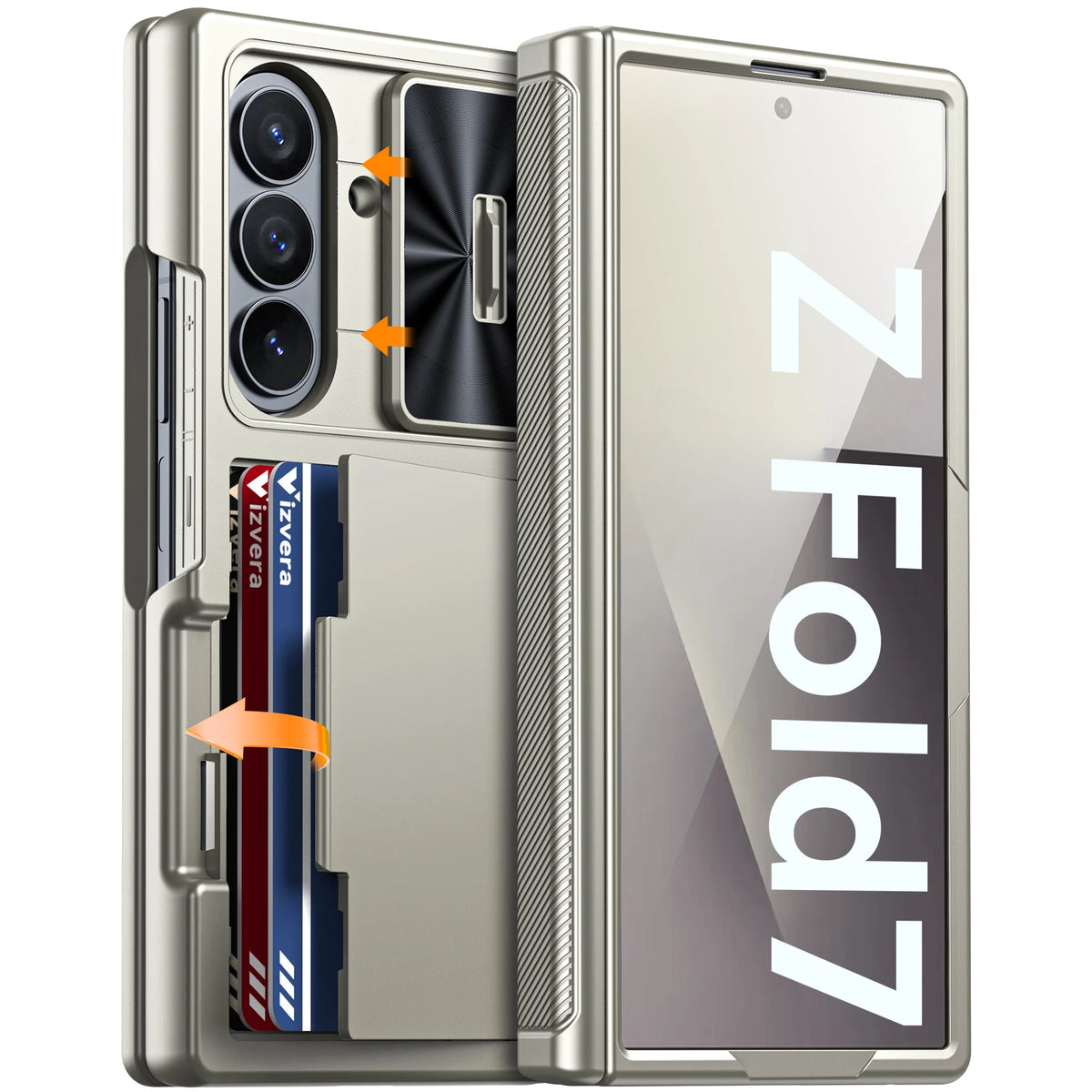 Funda cartera con RFID para Galaxy Z Fold 7