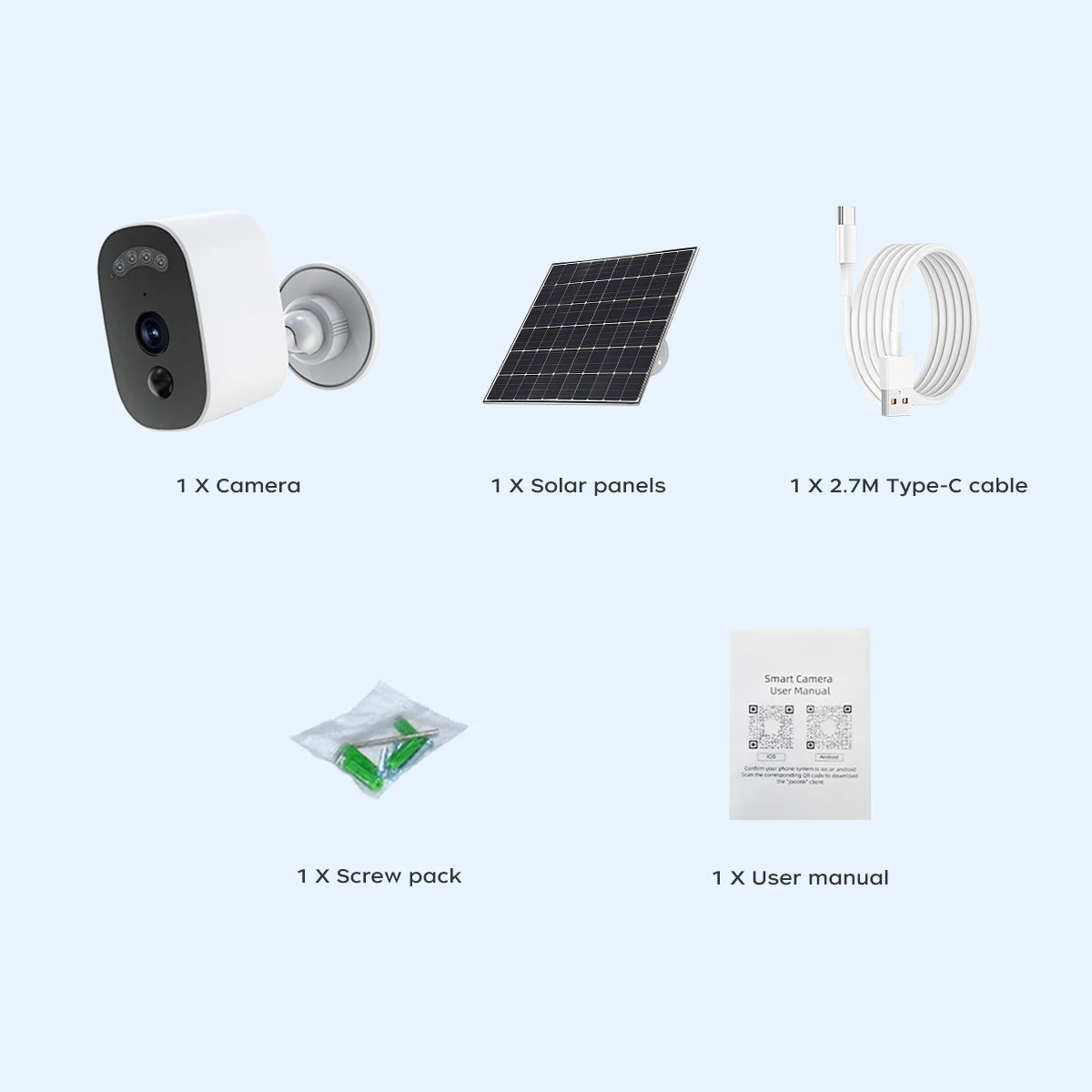5MP Solar WiFi Outdoor Security Camera