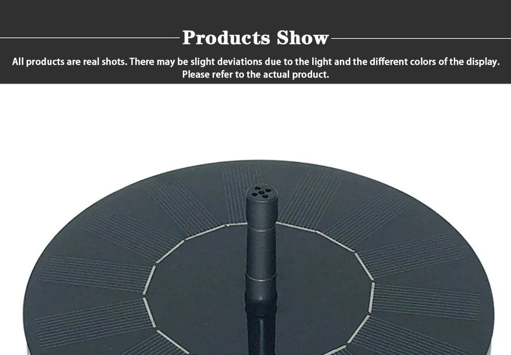 Solar Water Fountain