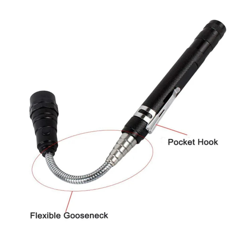 Telescopic Magnetic LED Pickup Tool