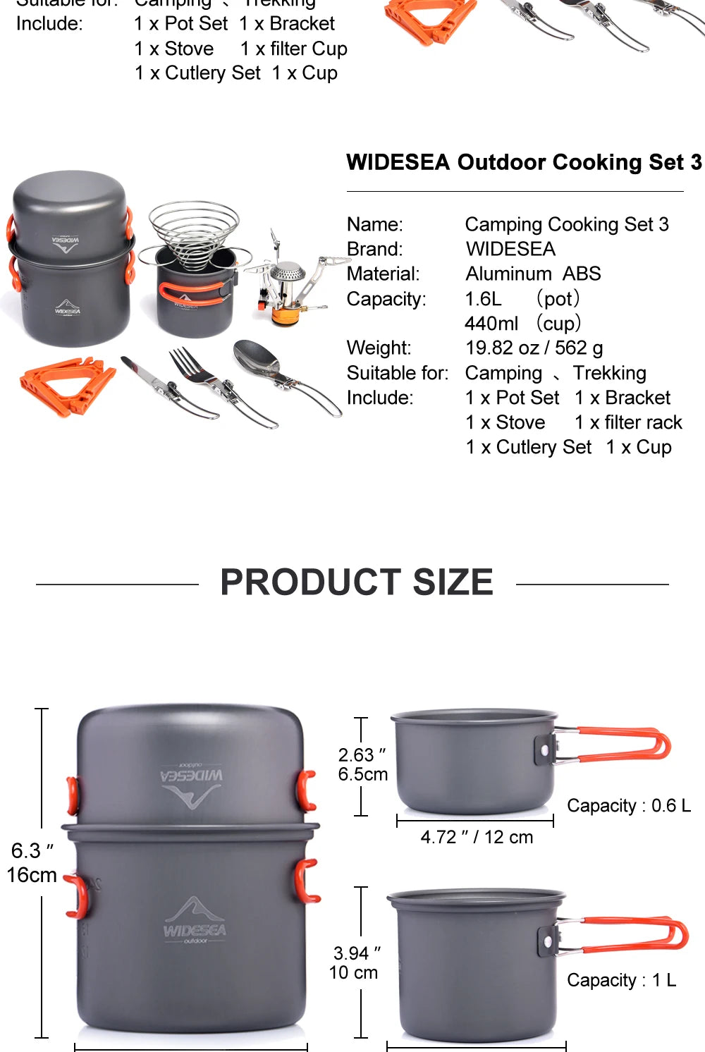 Camping PRO Cookware Set