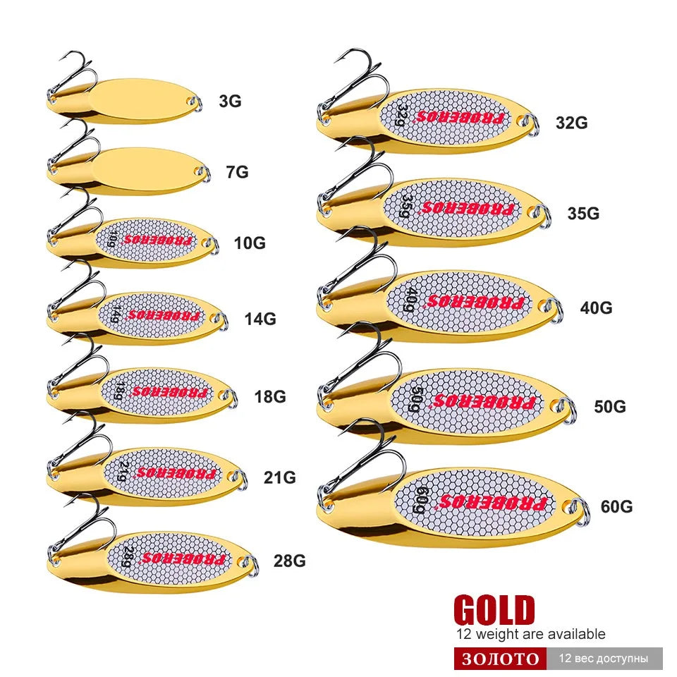 PRO Metal Spinner Spoon Lure 3g-60g