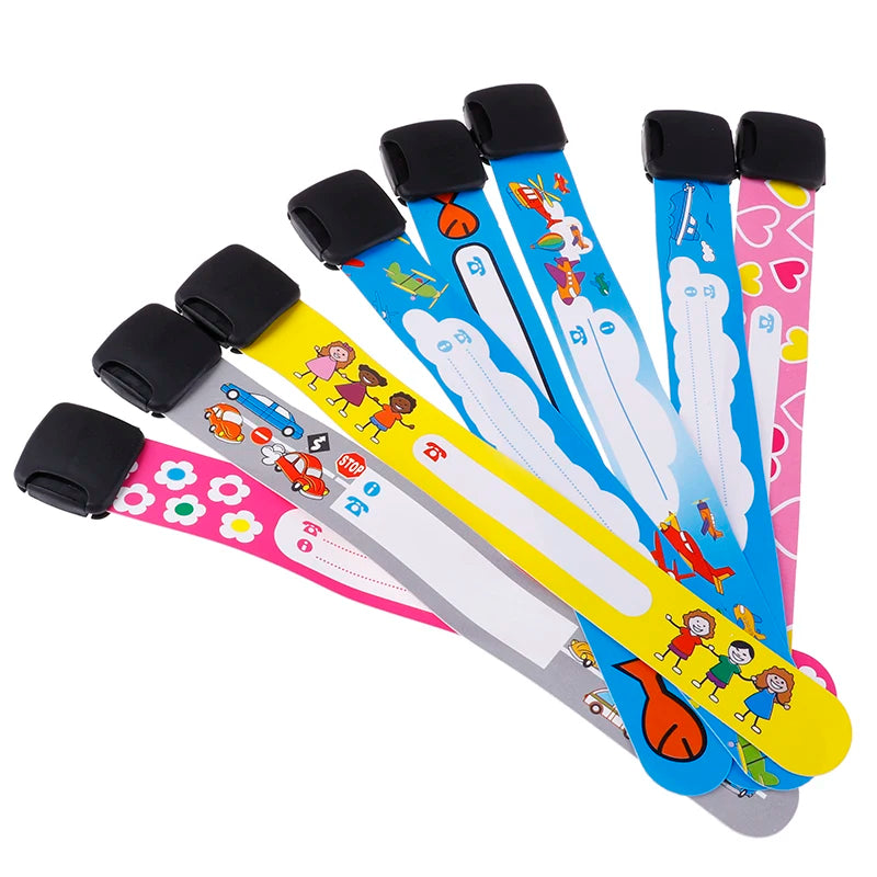 4PCS Adjustable Kids Safety Wristbands