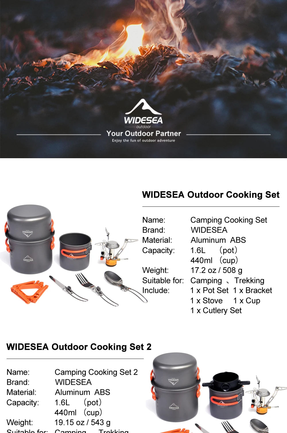 Camping PRO Cookware Set