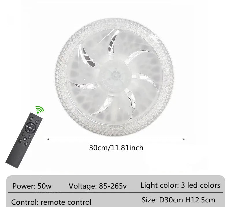 Ceiling Fan Light - 50W 30cm