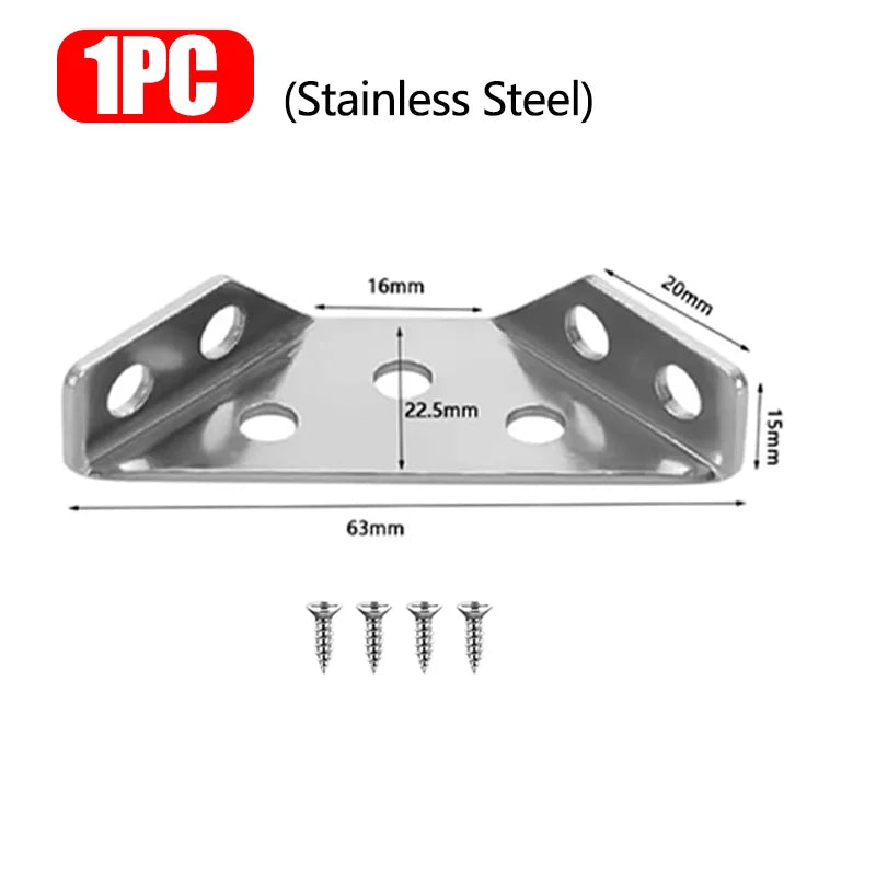 90° Corner Brackets with Screws