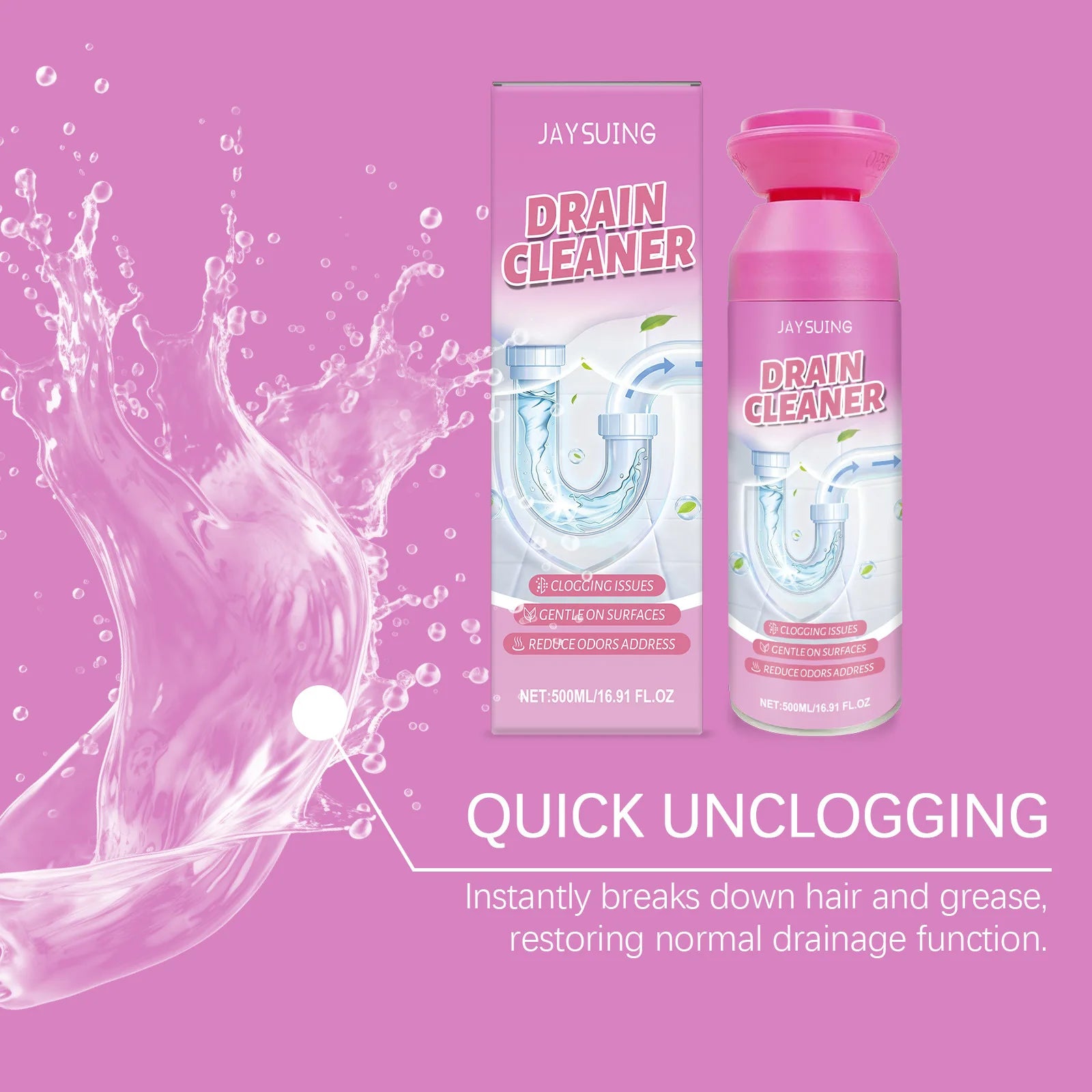 Powerful Drain Cleaner 500ml (16.9 fl oz)