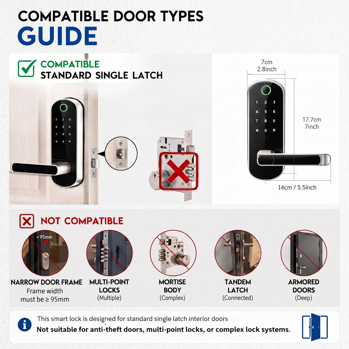 Smart Fingerprint Keyless Door Lock