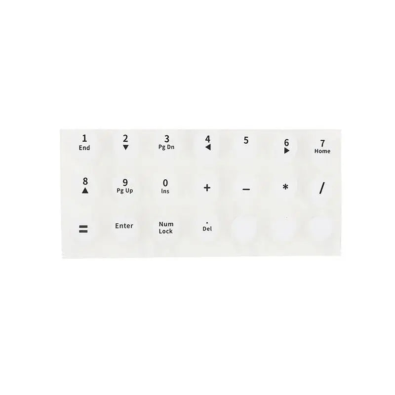 70PCS Raised Silicone Keyboard Stickers for Long Nails