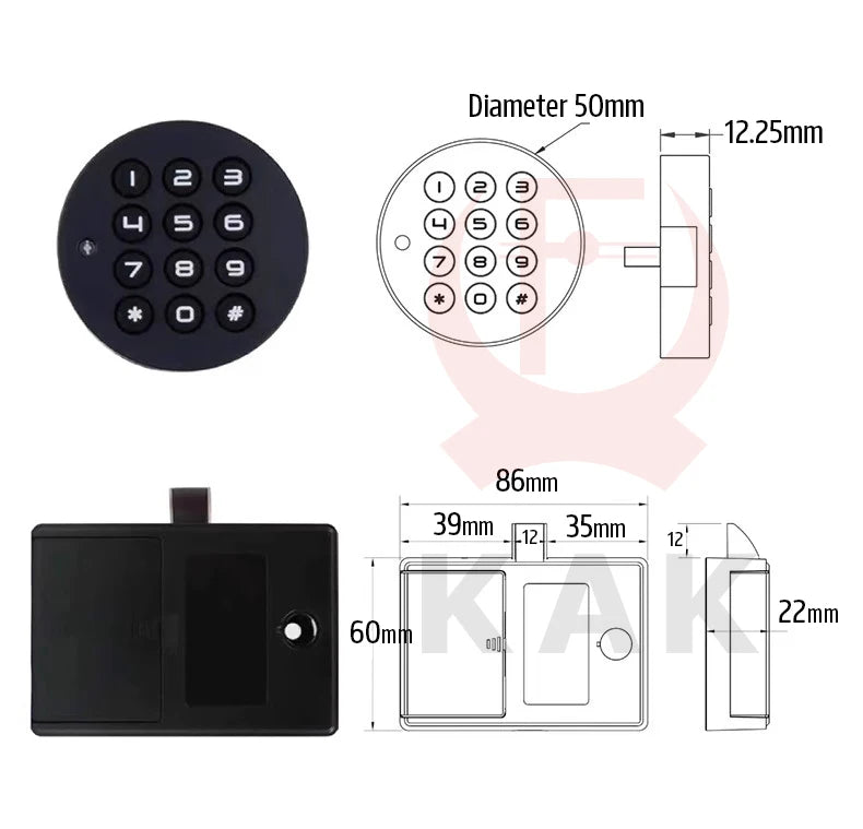 Electronic Keypad Cabinet & Locker Lock