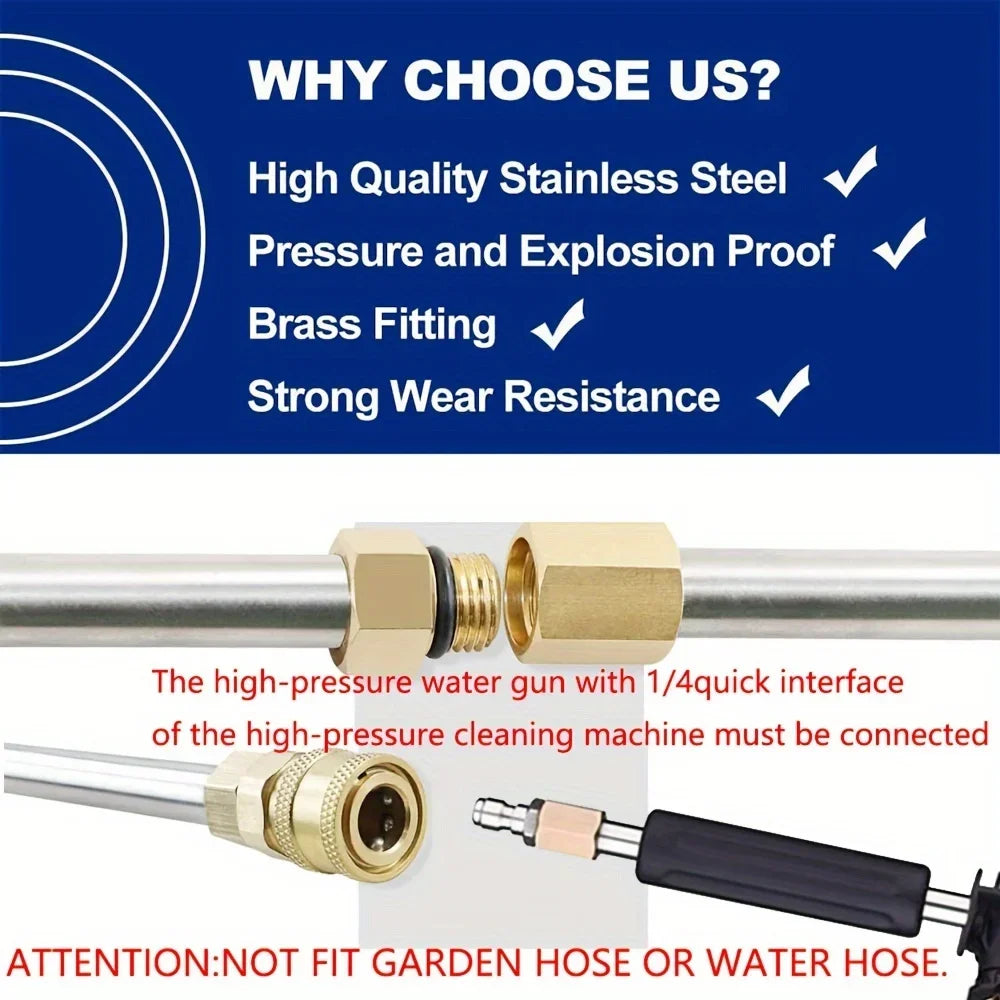 Pressure Washer Extension Wand Set with 6 Spray Nozzles