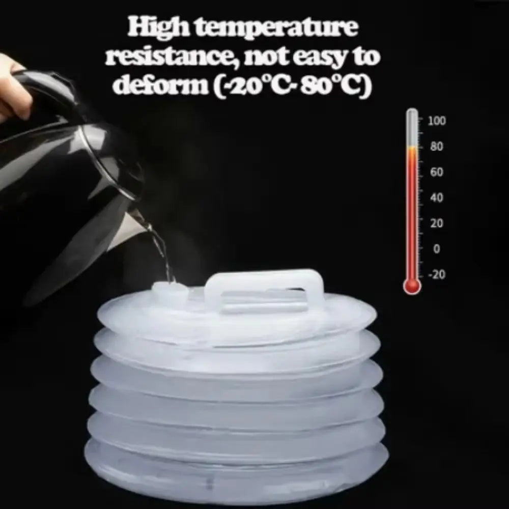 Folding Water Bucket with Faucet (T)