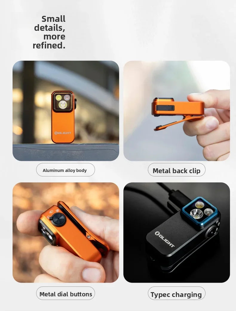 Mini Magnetic Clip-On LED Flashlight