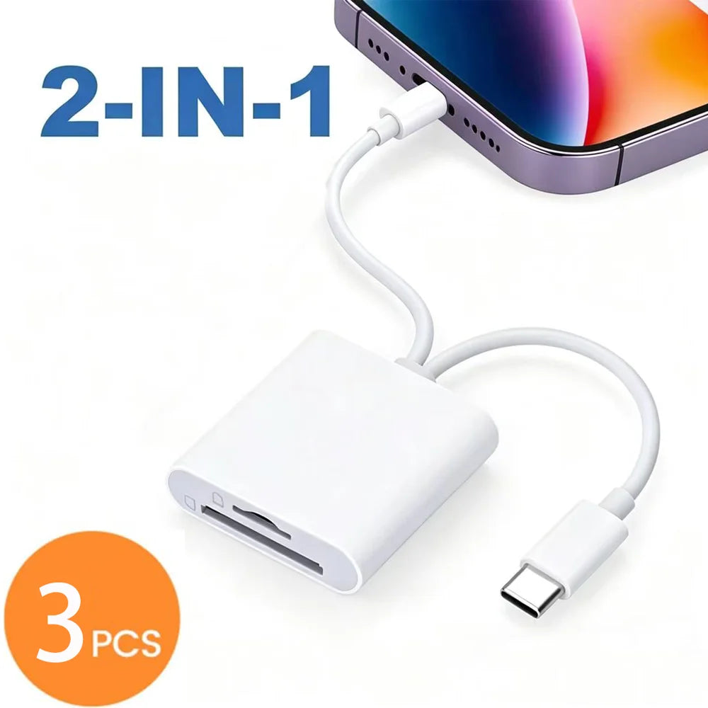 5-in-1 USB 3.0 SD & TF Card Reader Adapter