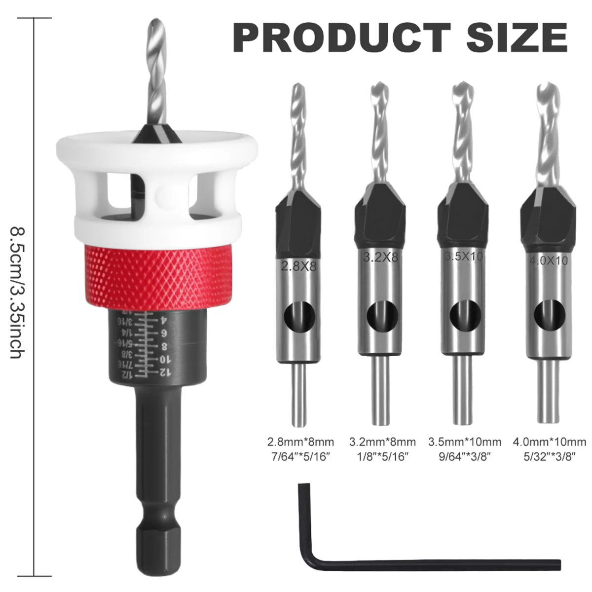 Adjustable Countersink Drill Bit