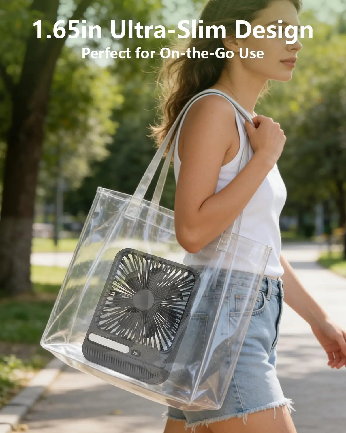 Ultra-Thin Portable Rechargeable Fan