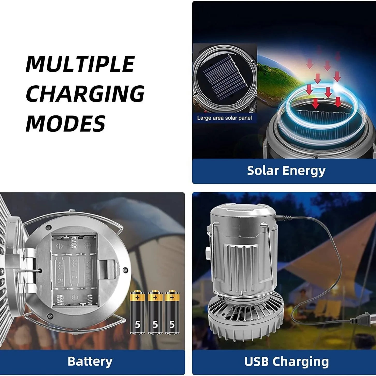 Multi-Function Solar Fan Light