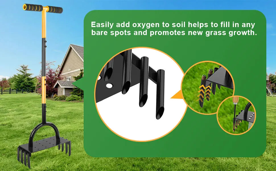 Manual Lawn Aerator Tool