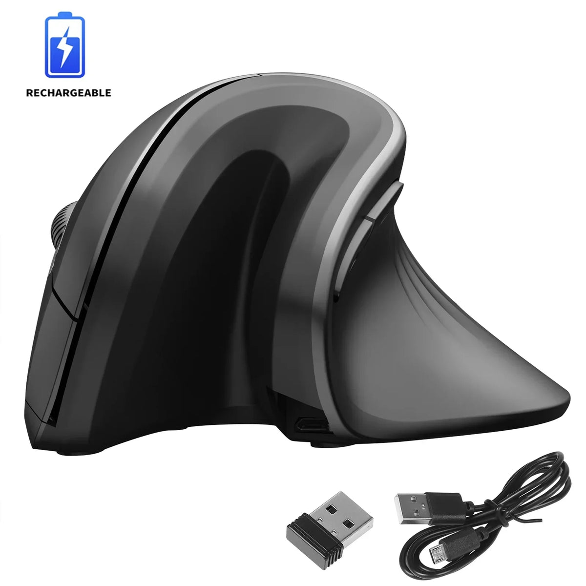 Ergonomic Vertical Silent Mouse