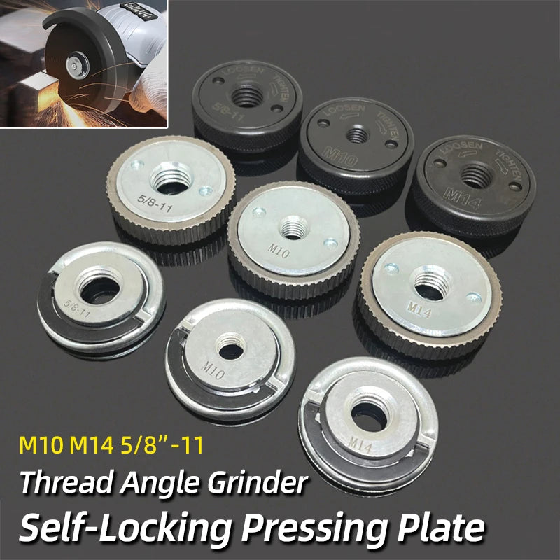 Quick-Lock Angle Grinder Nut for M10/M14 Grinders
