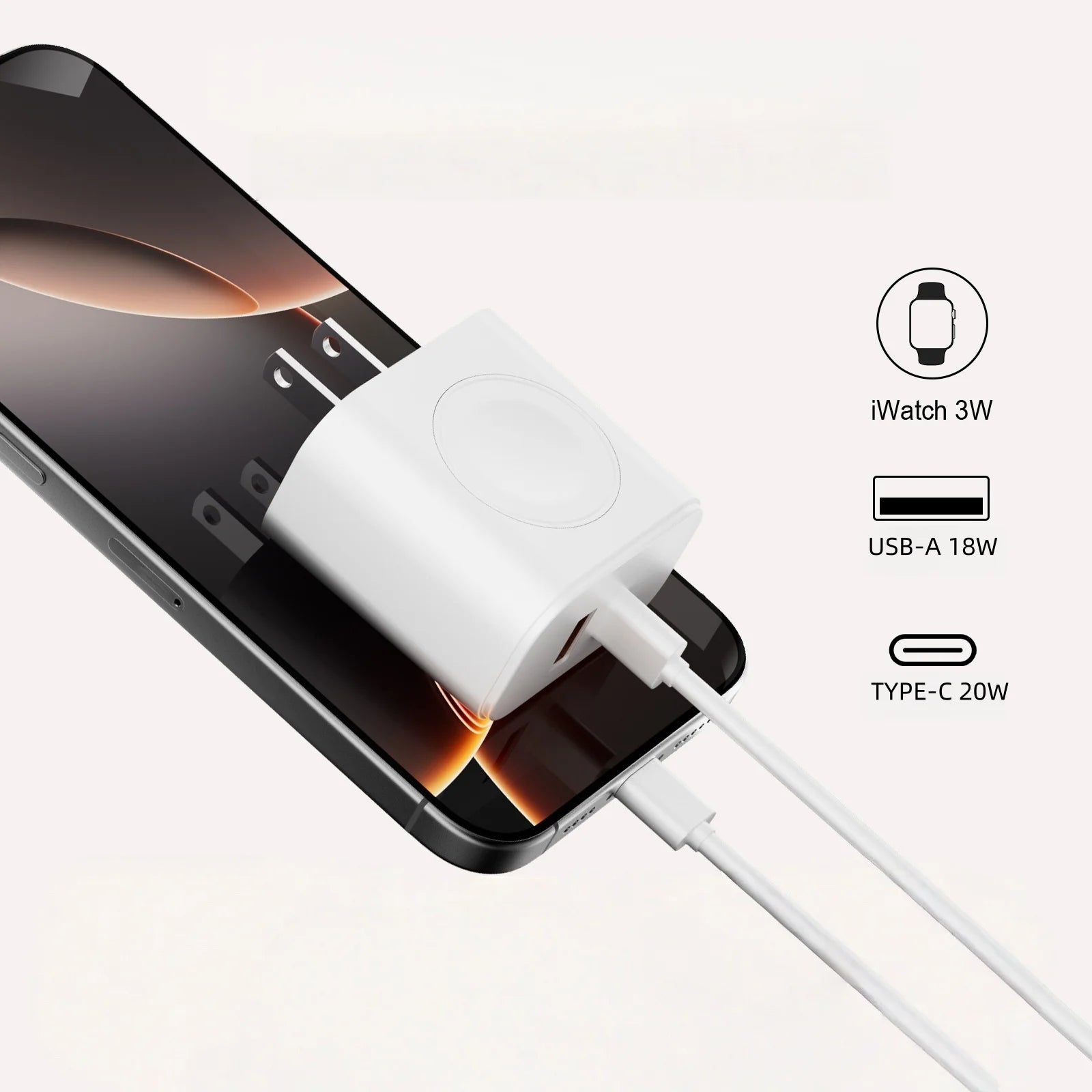 3-in-1 Fast Charging Wall Charger