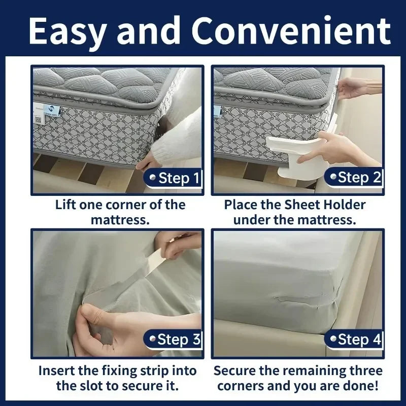 Heavy-Duty Bed Sheet Corner Clips