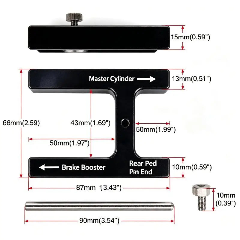 Brake Booster Push Rod Length Gauge Tool
