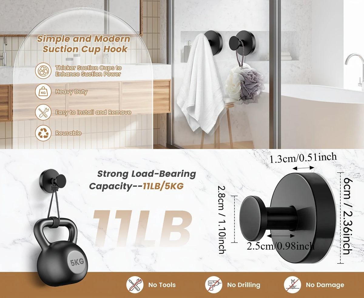 Vacuum Suction Cup Hooks