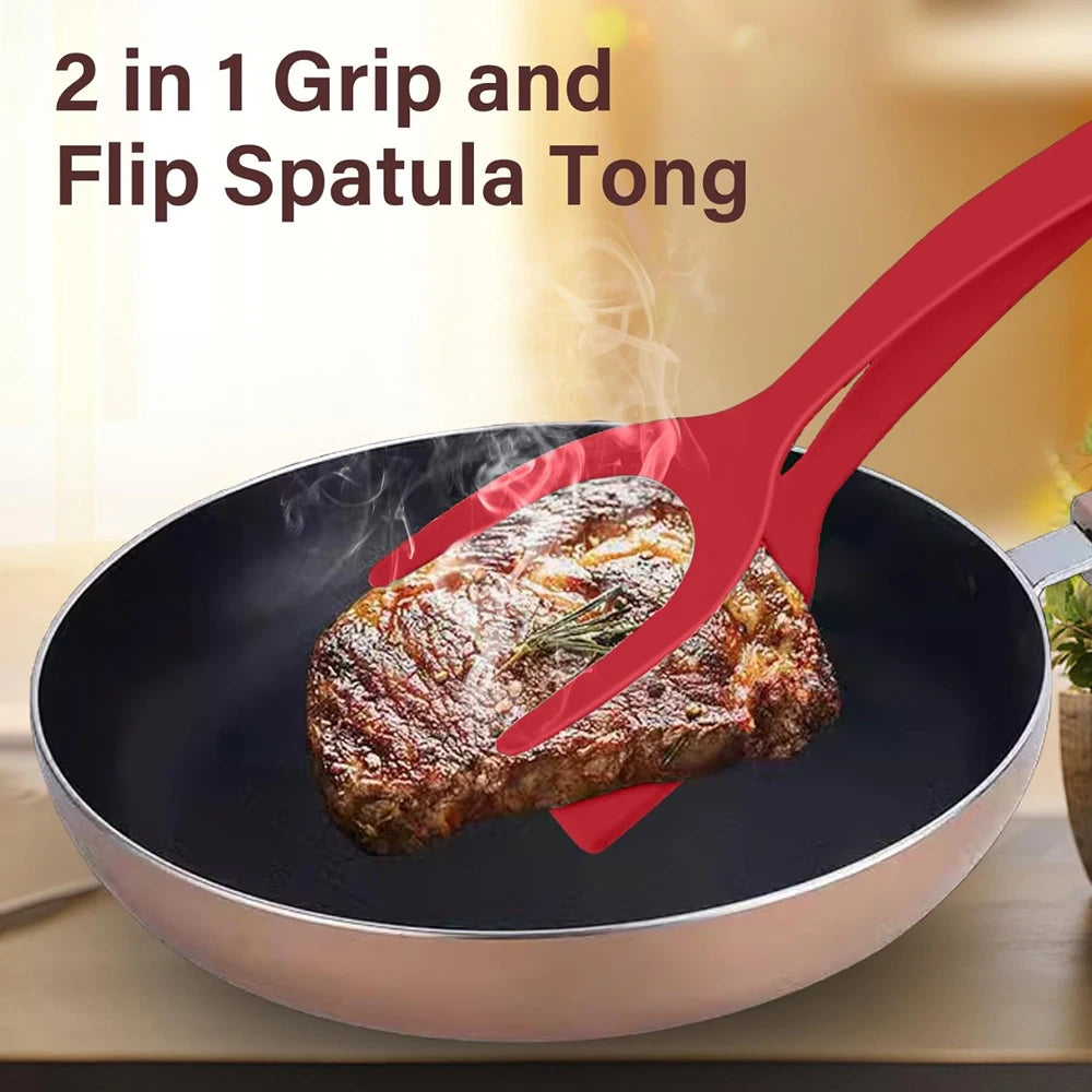 2-in-1 Flip Spatula Tongs