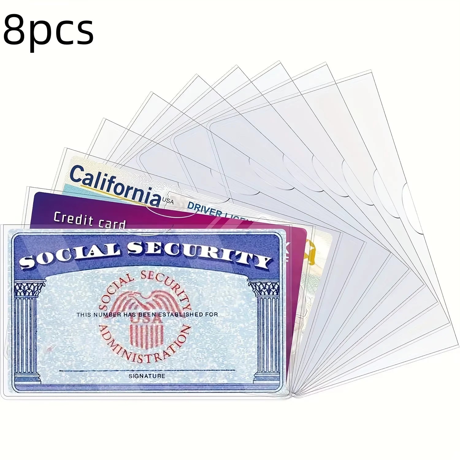 PVC Card Protector Sleeves (8/10/20 Pack)