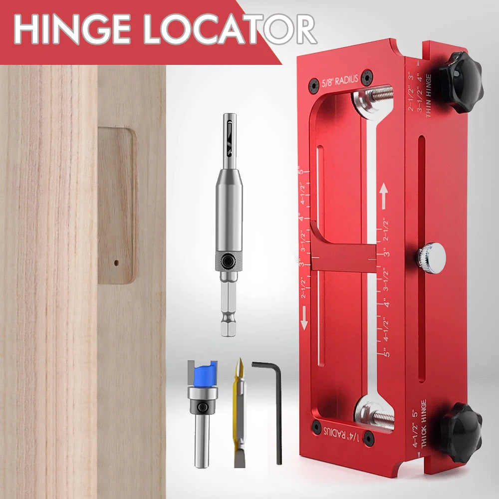 Aluminum Alloy Door Hinge Mortising Jig