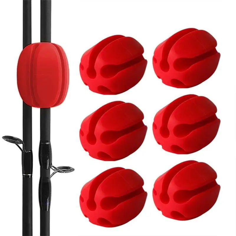 Multi-Functional Silicone Fishing Rod Ball Clips