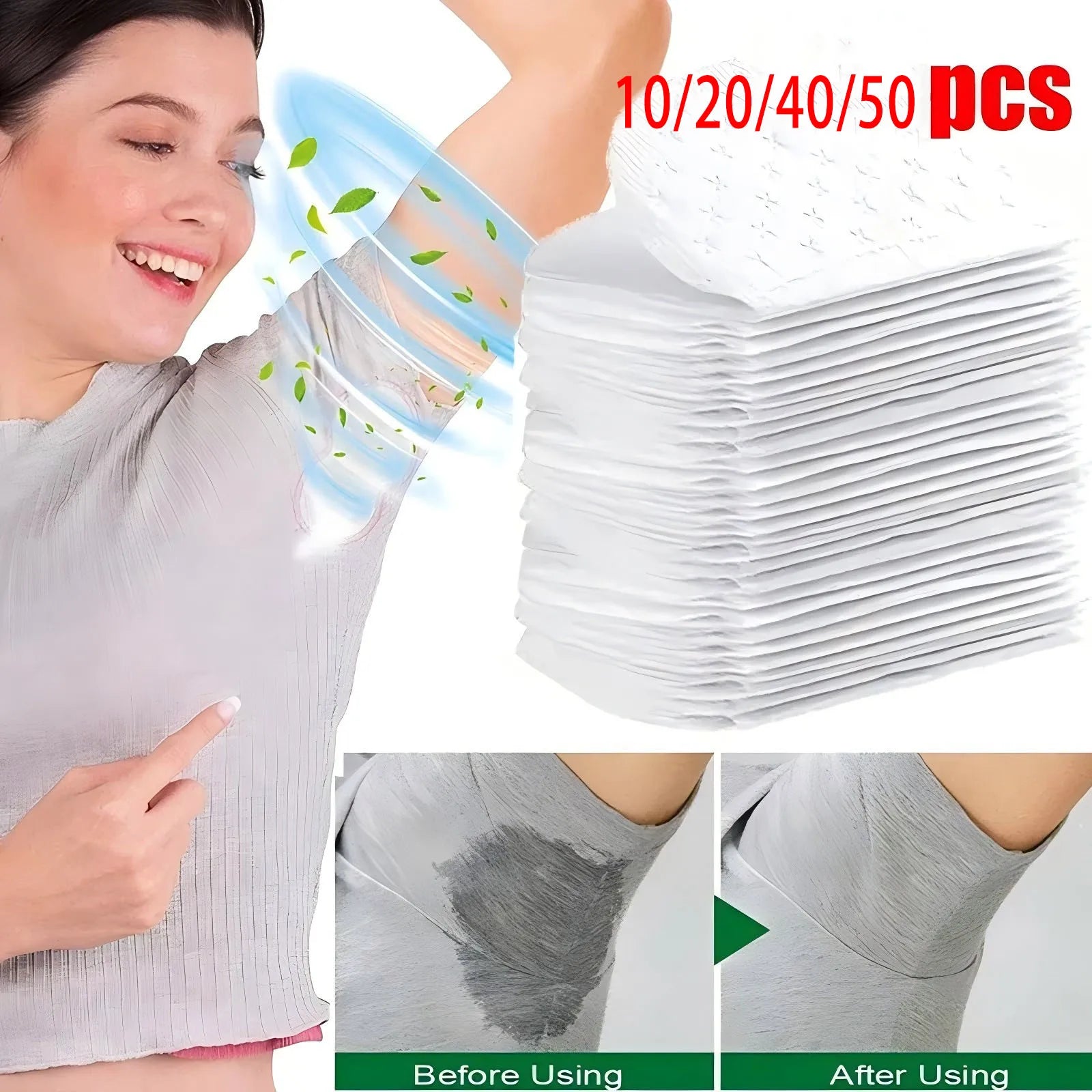 Disposable Underarm Sweat Pads (10-150 Pack)