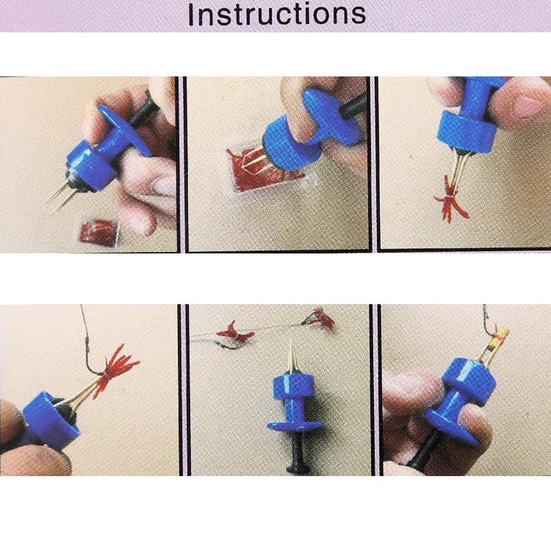 Elastic Worm Bait Clip Set