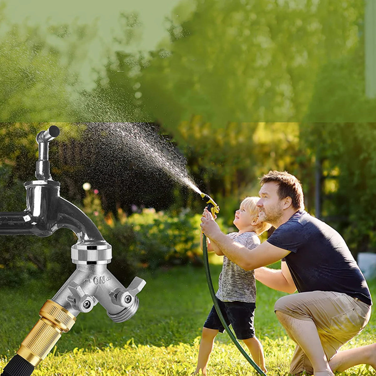 3/4" Garden Hose Quick Connectors