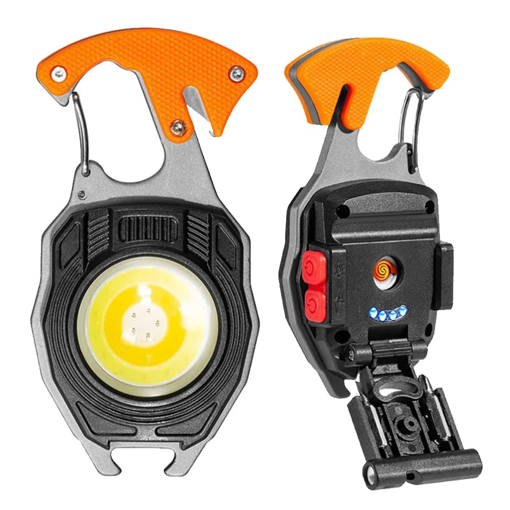 1600-Lumen COB Keychain Work Light & Multi-Tool