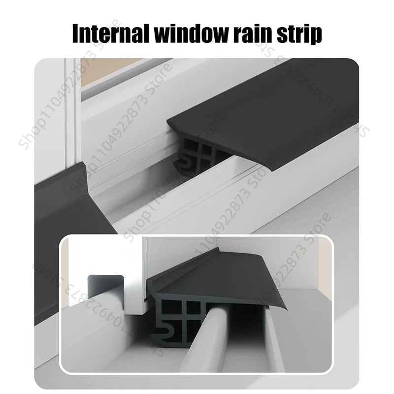 Aluminum Window Water Blocking Bar & Rain Deflector