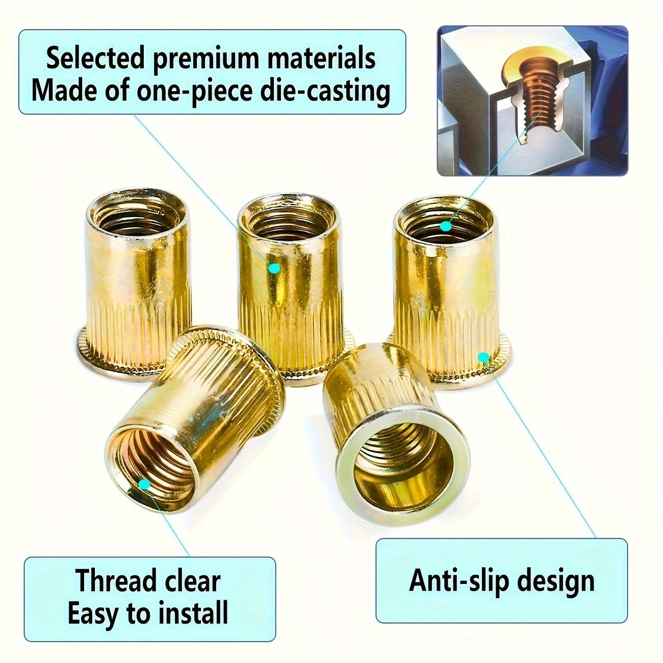 77PCS Rivet Nut Tool Kit