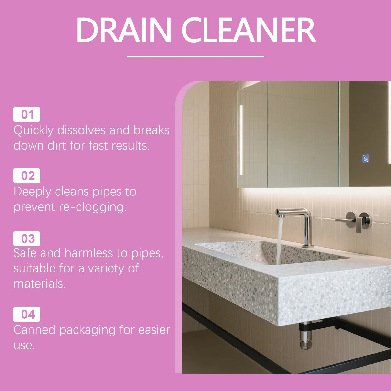 Powerful Drain Cleaner 500ml (16.9 fl oz)
