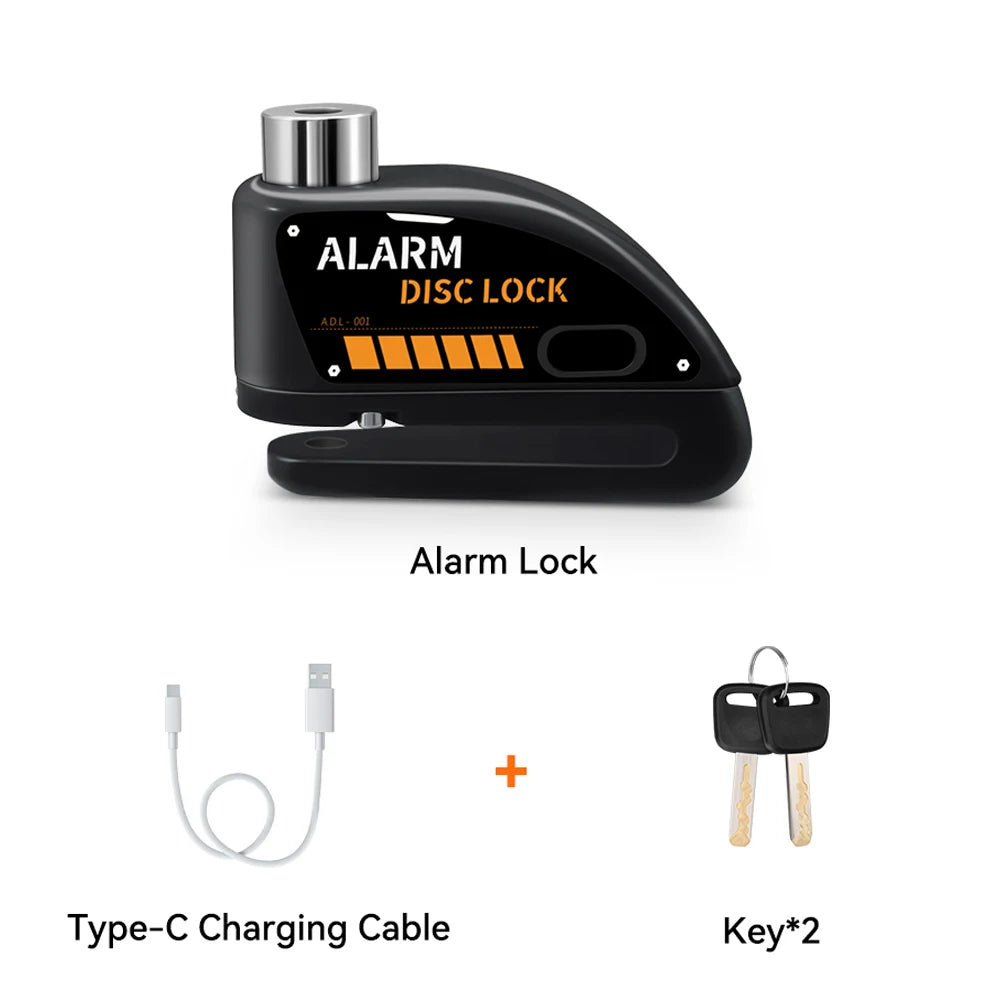 120dB Motorcycle Disc Brake Alarm Lock