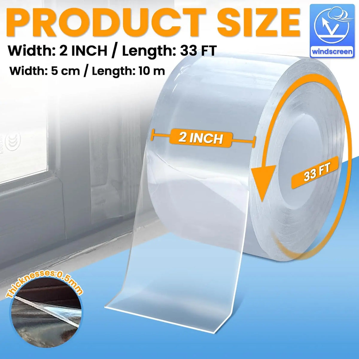 Transparent Window Sealing Tape