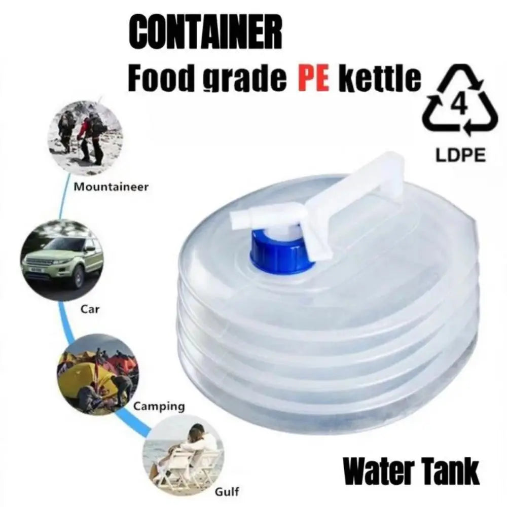 Folding Water Bucket with Faucet (T)
