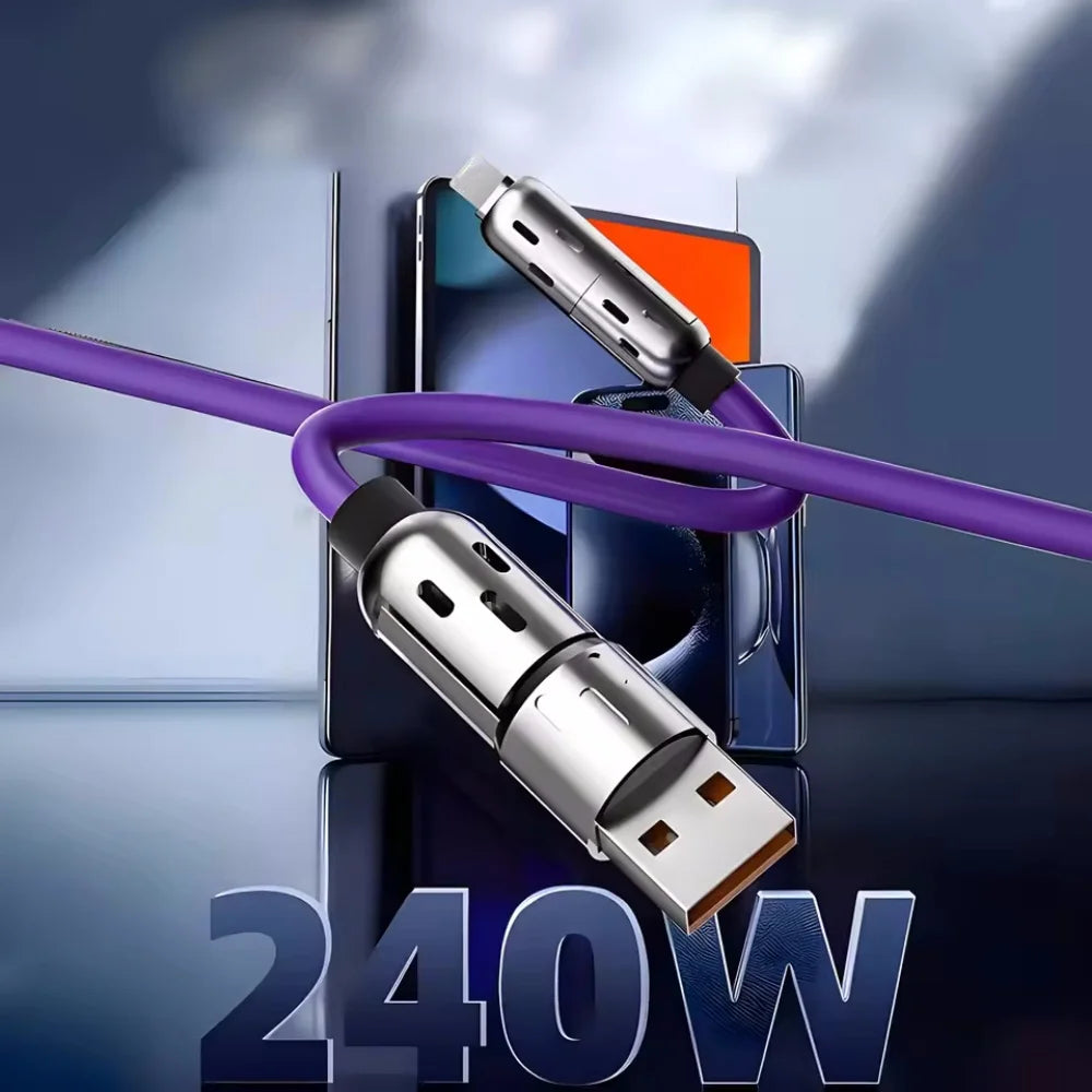 4-in-1 240W Fast Charging Cable