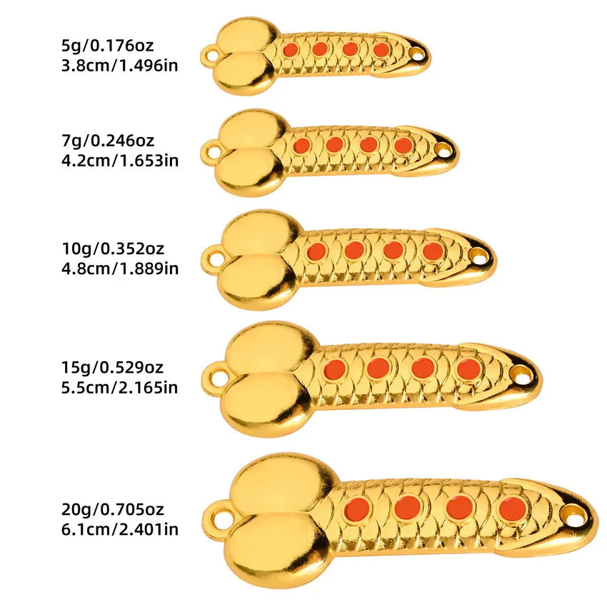 12PCS Metal Fishing Spoon Lure Set