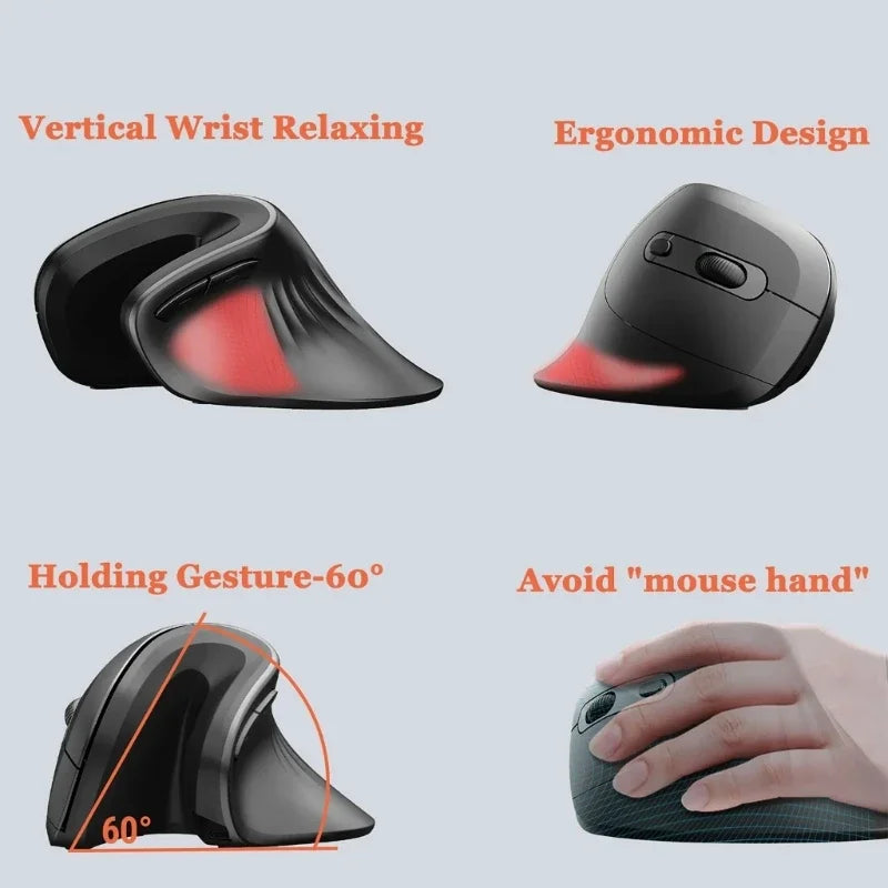 Ergonomic Vertical Silent Mouse