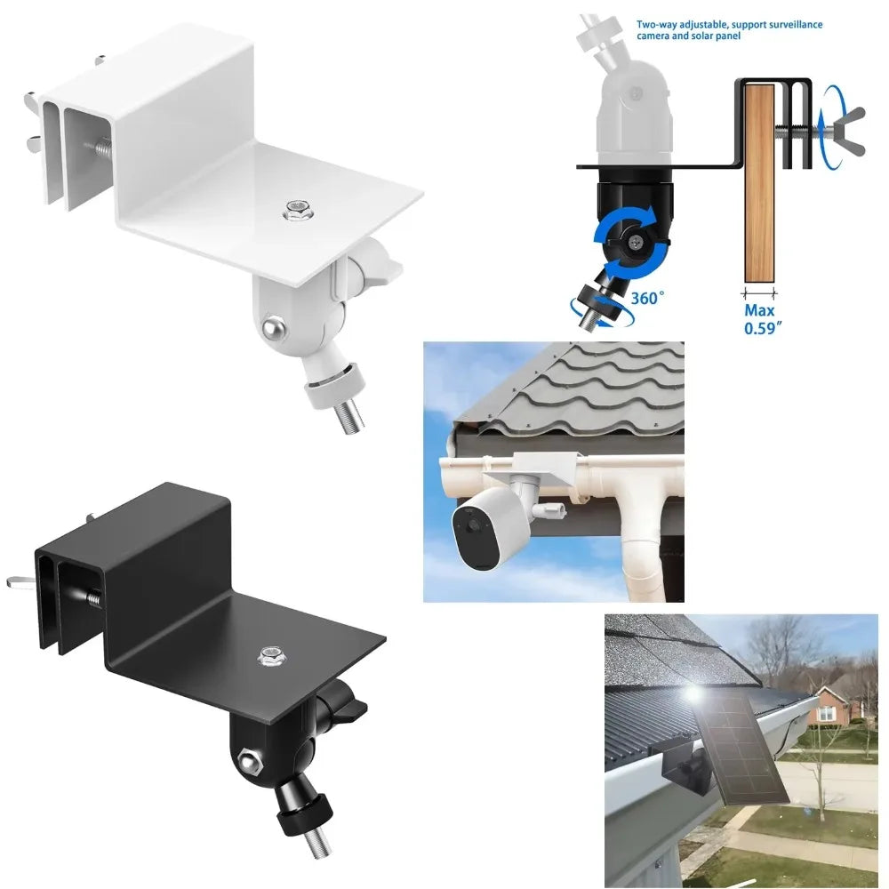 Metal Rain Gutter Security Camera Mount
