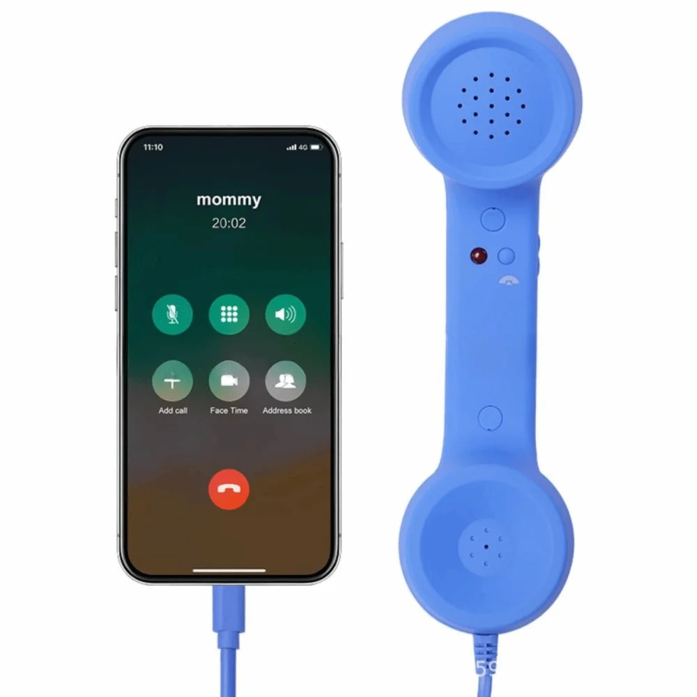 Wired Retro Telephone Handset Receiver (Type-C / 3.5mm)