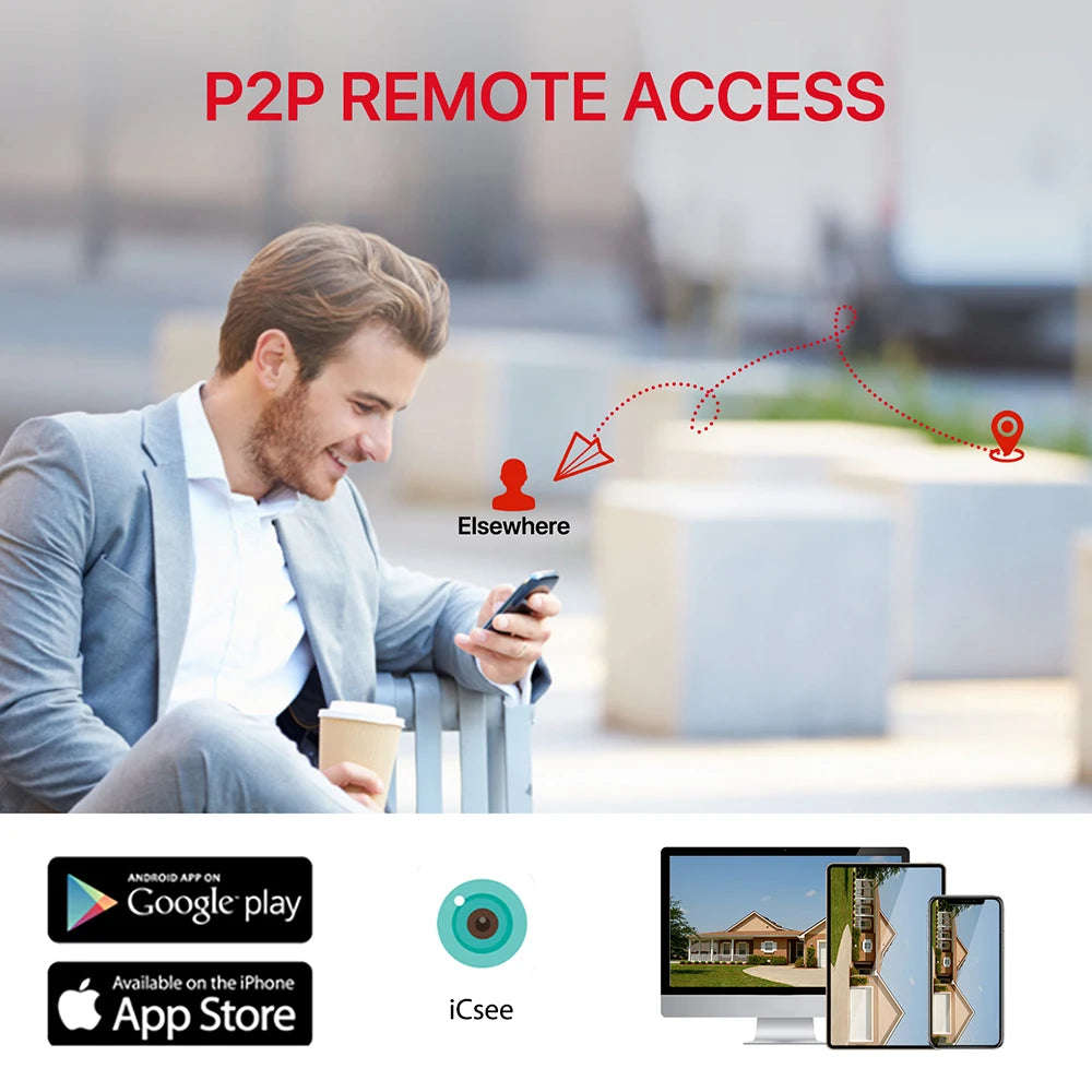 8MP Dual-Lens Outdoor PTZ WiFi Security Camera