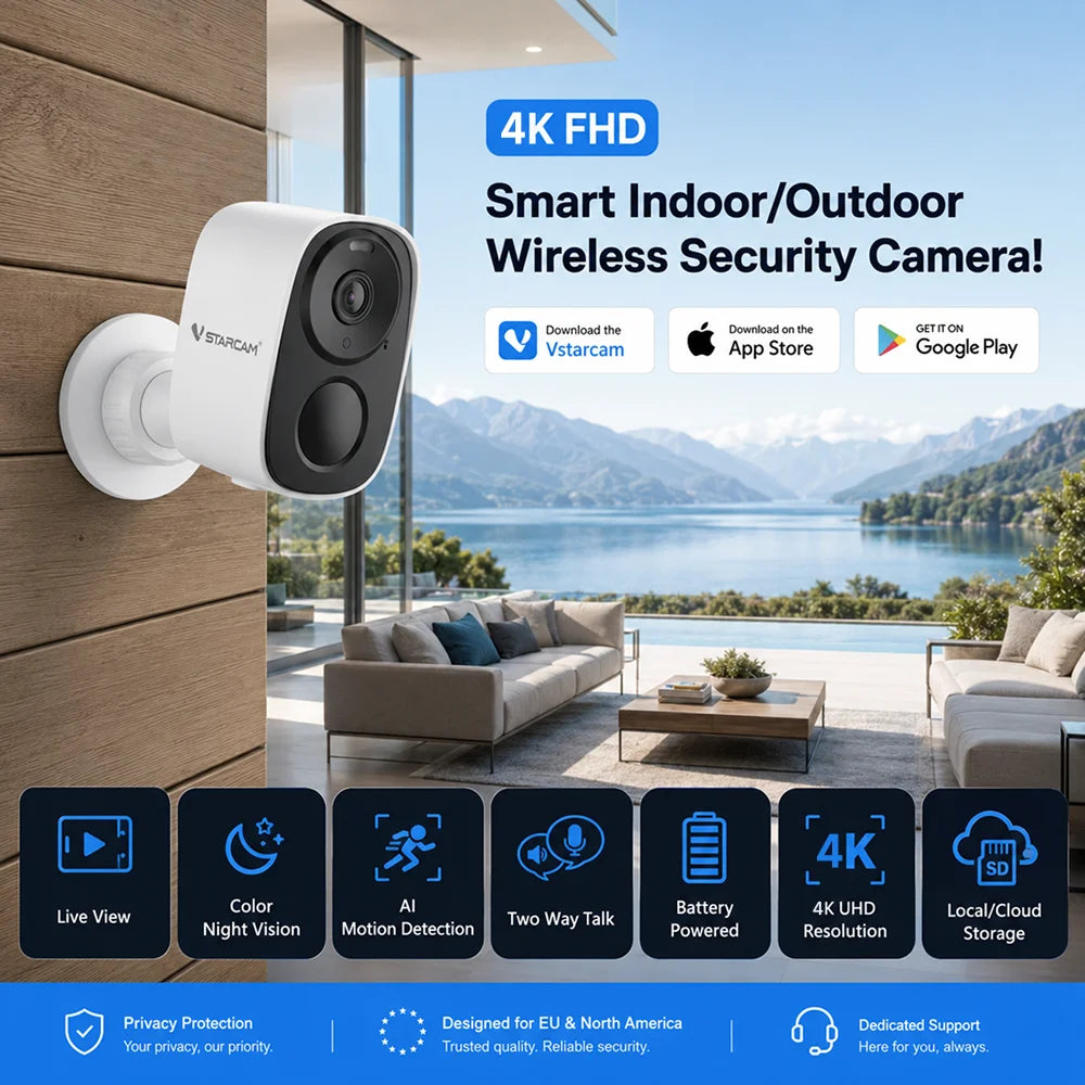 5MP Wireless Magnetic Security Camera